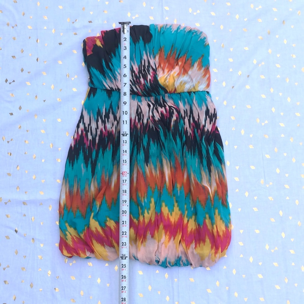 Charlotte Russe Tie Dye Strapless Dress S - Picture 9 of 12